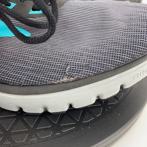 Brooks PureFlow Gray/Turquoise/Black Running Shoes 1202621B067 Women's Size 11 - Picture 5 of 13